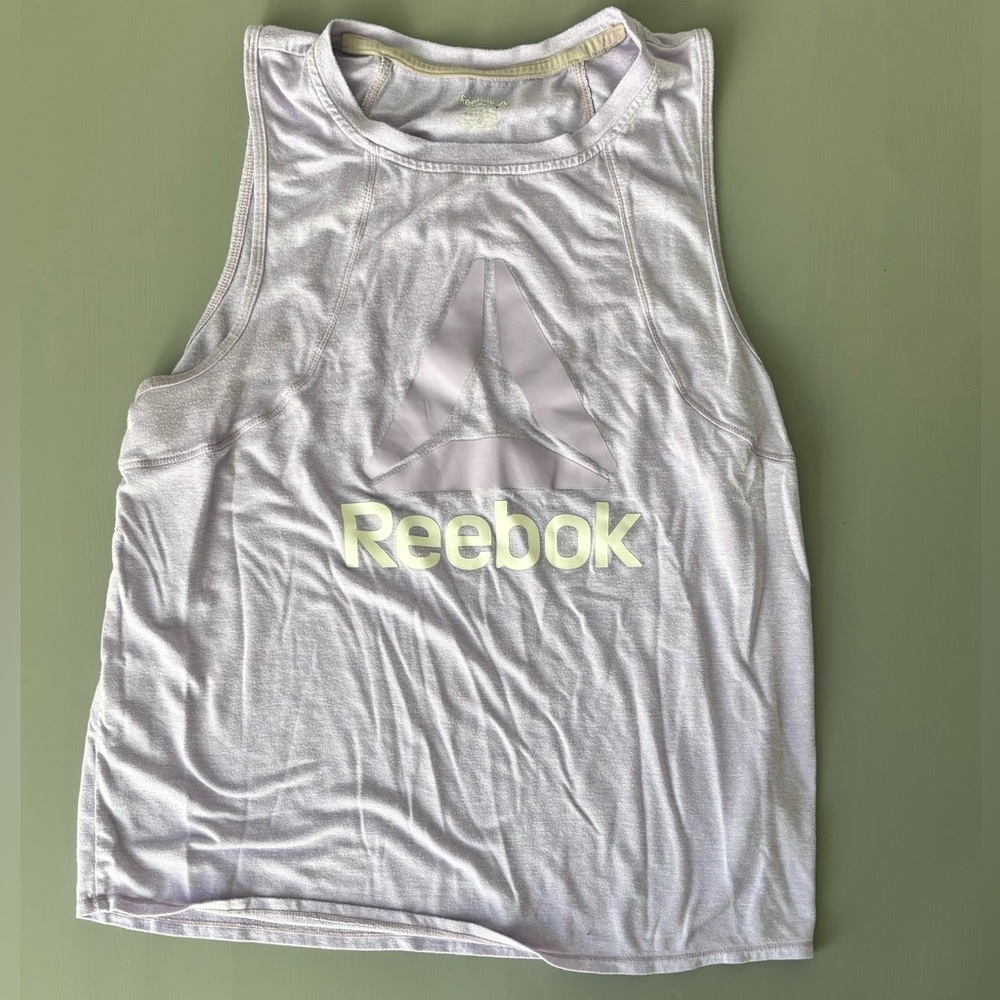 Purple Reebok Racerback Tank Top